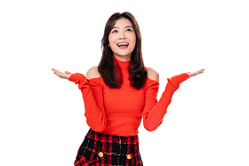 一个快乐的青年女人肖像图片