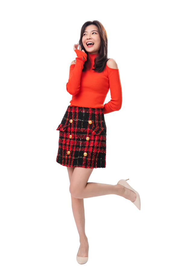 一个快乐的青年女人肖像图片 一个快乐的青年女人肖像图片