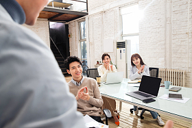 青年商务团队开