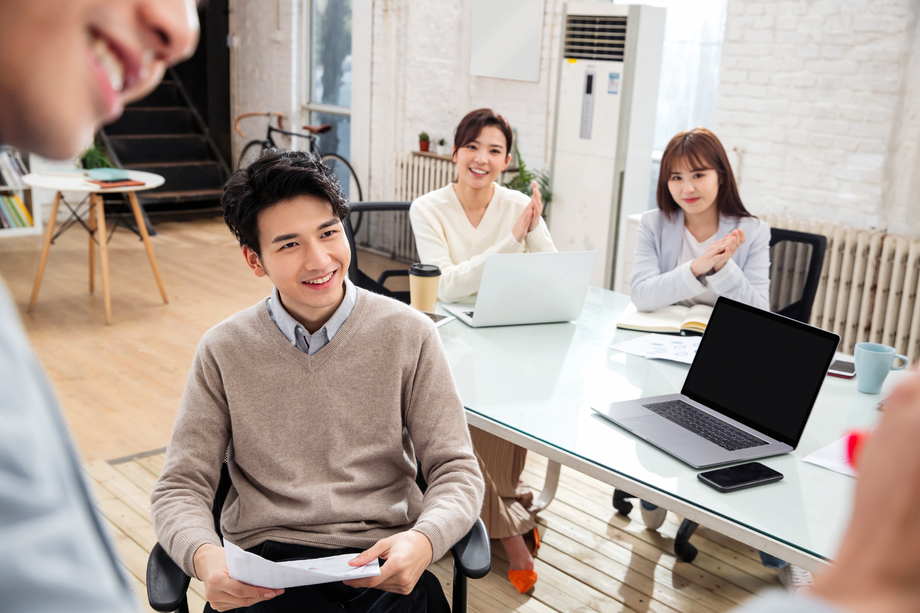 青年商务团队开