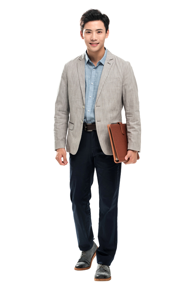 自信的青年商务男士 自信的青年商务男士