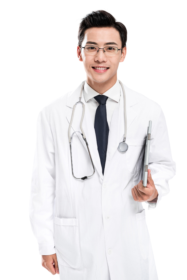 青年男医生肖像 青年男医生肖像