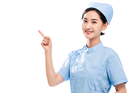 青年女护士肖像照片