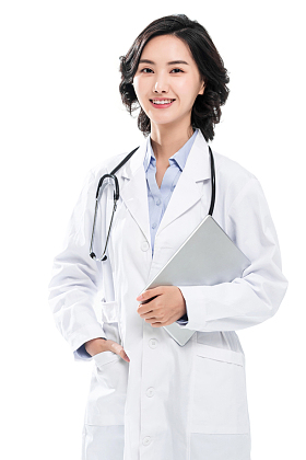 青年女医生肖像
