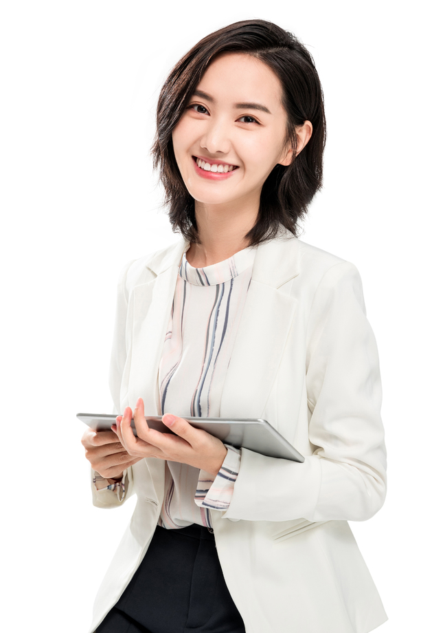 使用平板电脑的年轻女白领图片 使用平板电脑的年轻女白领图片