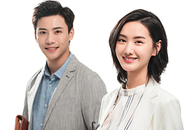 自信的青年商务团队