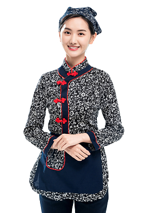 年轻的餐厅女服务员