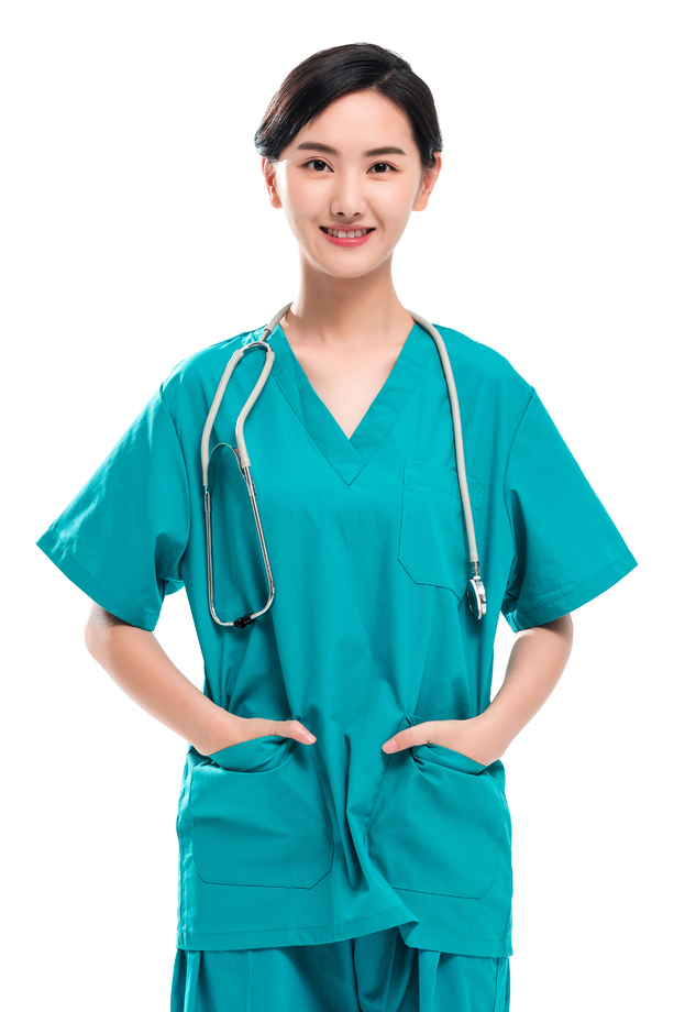 青年女医生肖像 青年女医生肖像