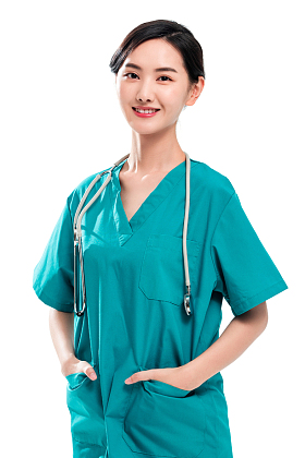 青年女医生肖像