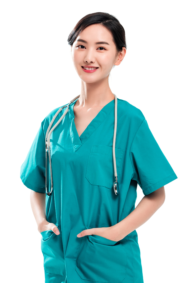 青年女医生肖像 青年女医生肖像