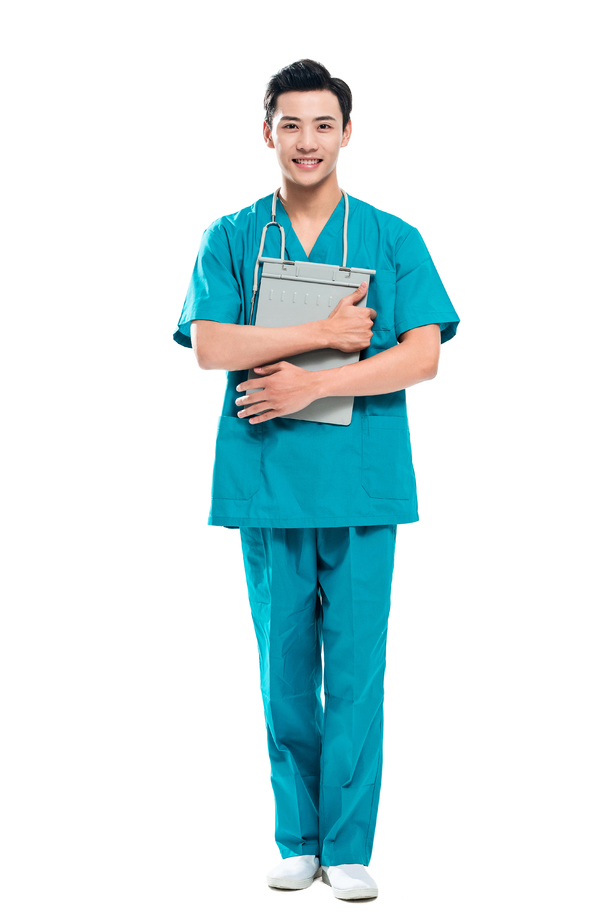 青年男医生肖像 青年男医生肖像