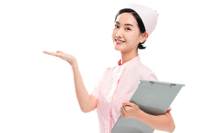 青年女护士肖像