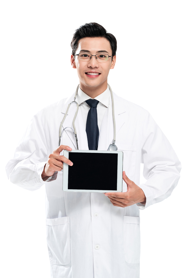 青年男医生拿着平板电脑图片 青年男医生拿着平板电脑图片