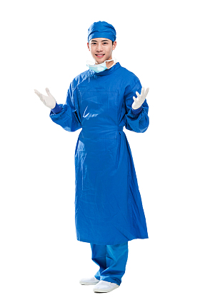 穿手术衣的男医生图片