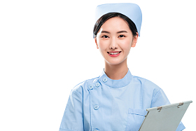 青年女护士肖像