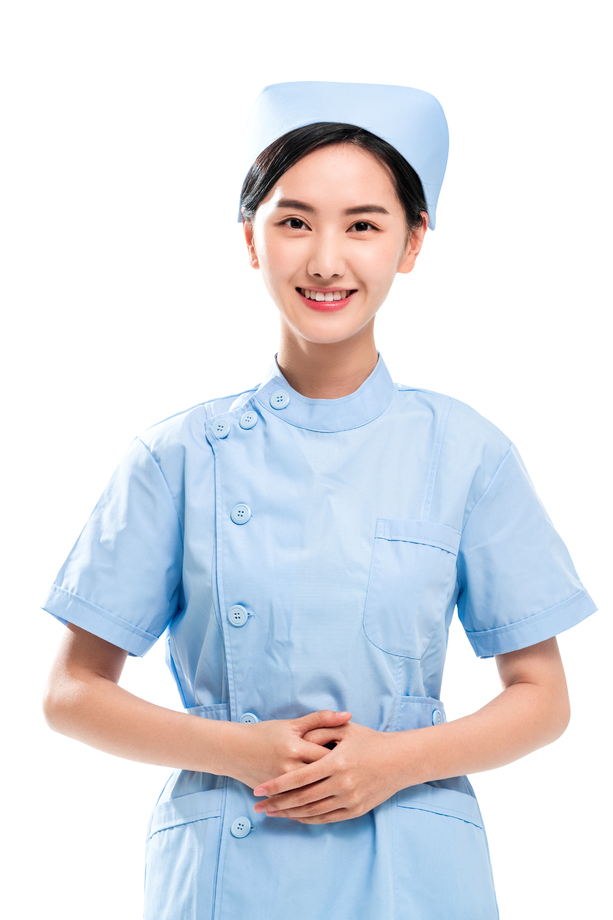 青年女护士肖像